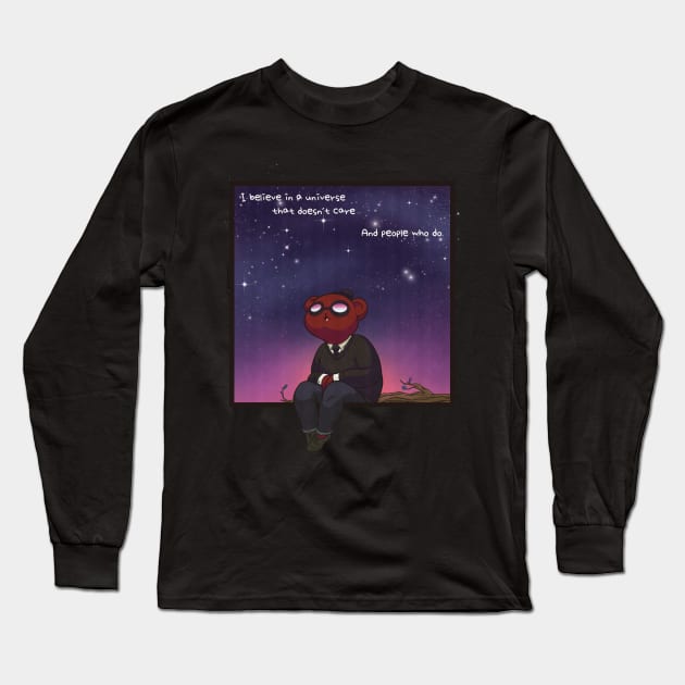 A universe that doesn’t care Long Sleeve T-Shirt by Maxx Slow